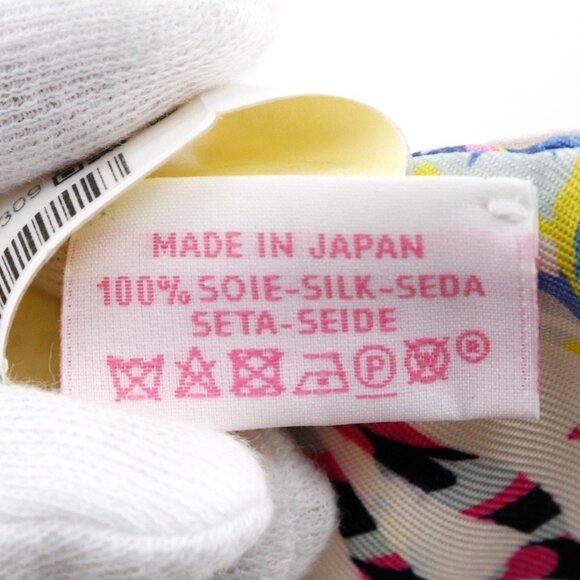 HERMES Authentic Blue Silk Scarf - Picture 4 of 6